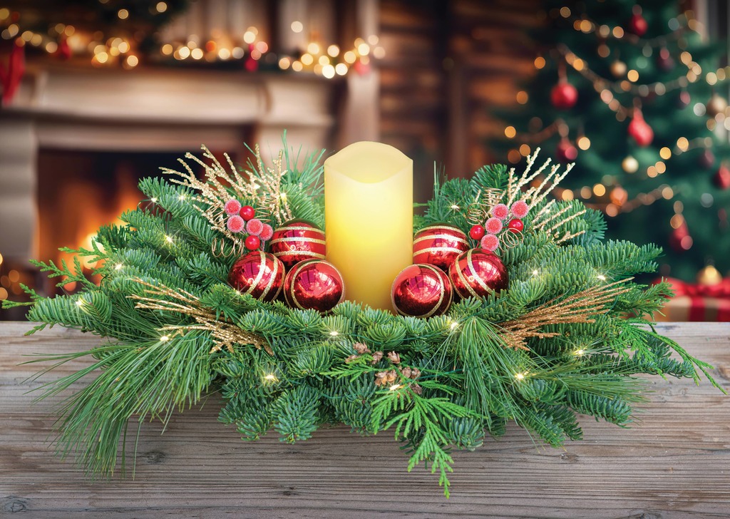 Candlelit Centerpiece $39