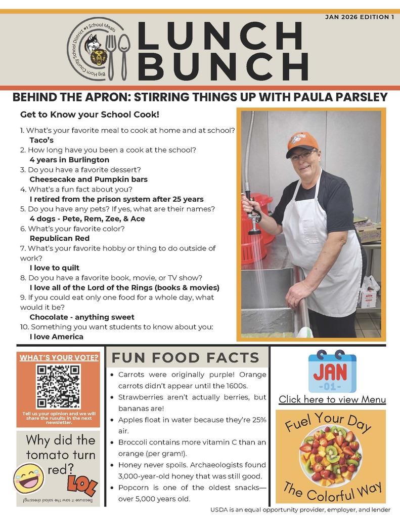 Lunch Bunch newsletter