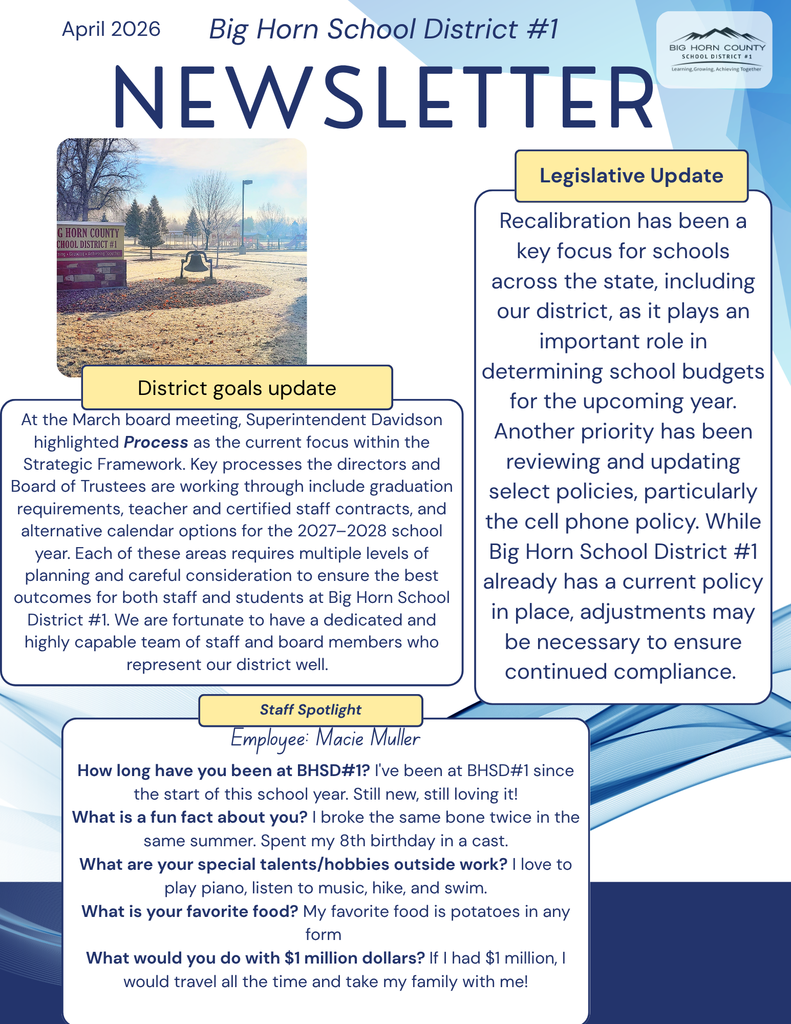 April District Newsletter