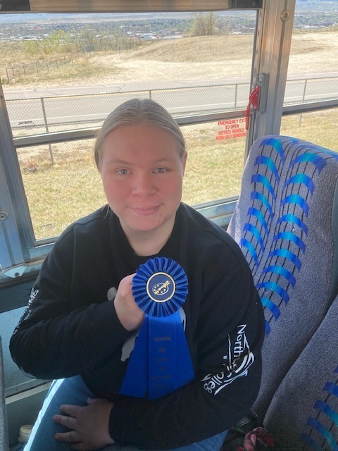 Lilian Wenstrom, all smiles on the ride home!