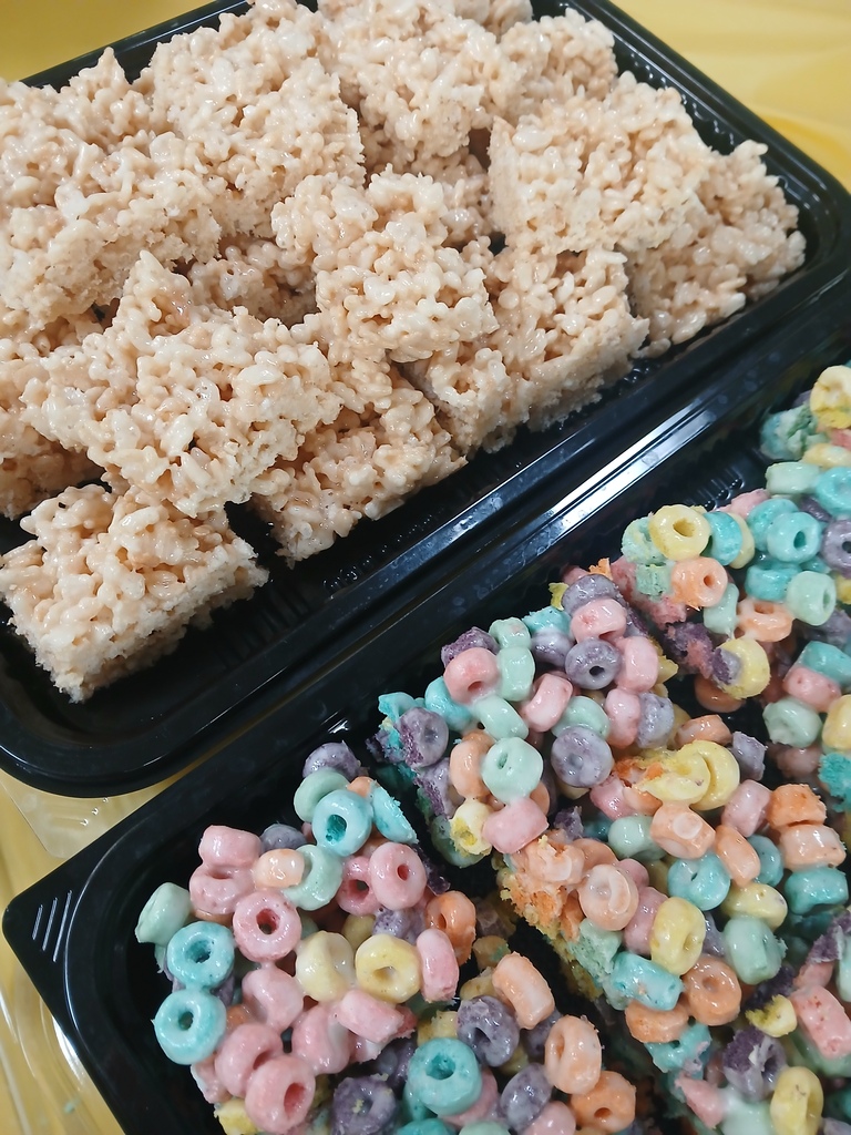 Treats prepared by our Cookies & Desserts Catering Class. They also made yummy cookies.