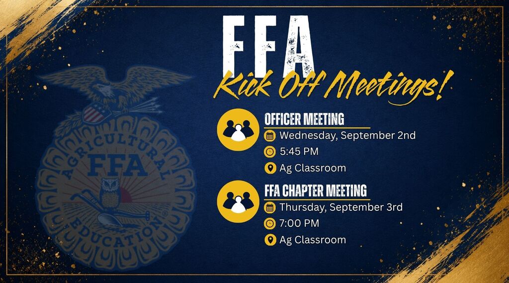 September FFA Meetings
