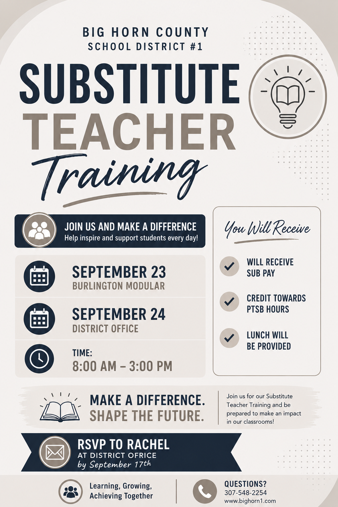 sub teacher flyer