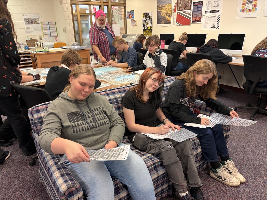 Lilian Wenstrom, Brooklin Heron, and Kaylie Watts (Left to right) Ryne Mooney (back row)
