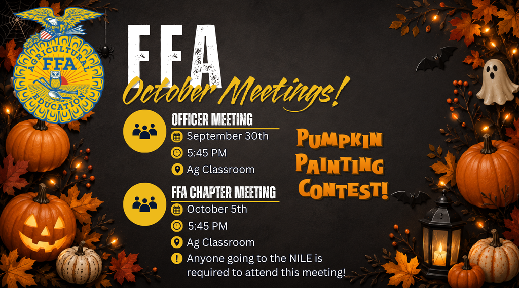 October FFA Meetings