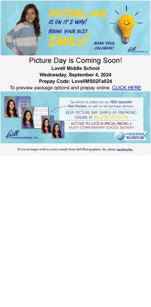 Online School Picture Form