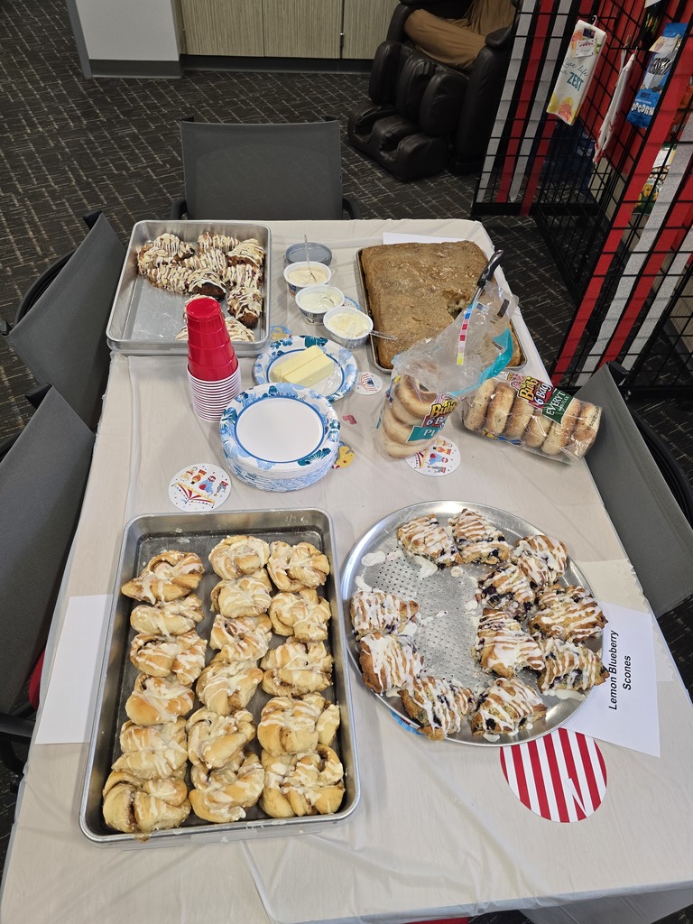 table of pastries