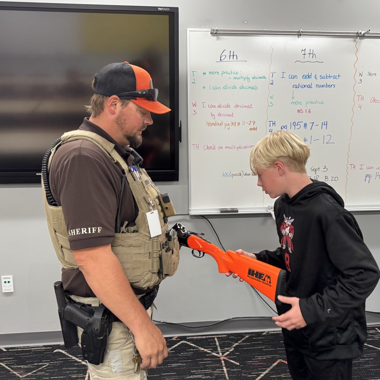 Deputy Kreider helps with action types and gun handling