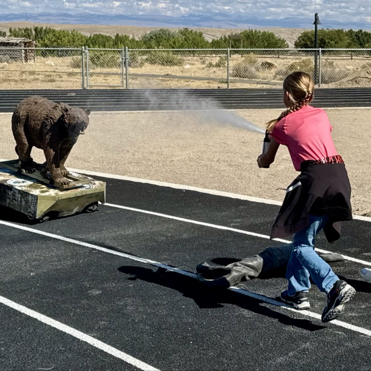 Success with the bear spray activity.