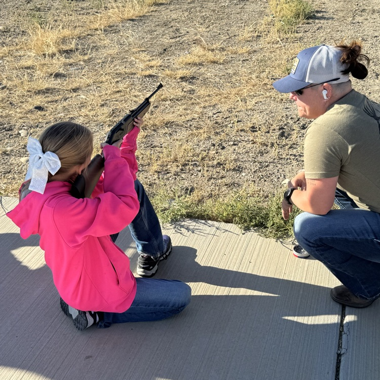 Local police coaching our kids at the range.