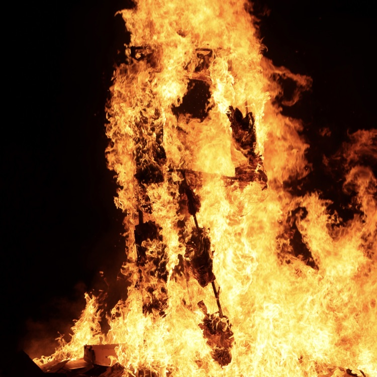 Burning of the āR"