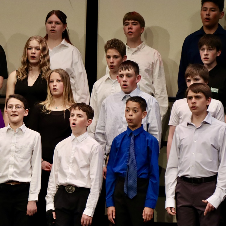 Sawyer and Kaleb sang with the Choir.  