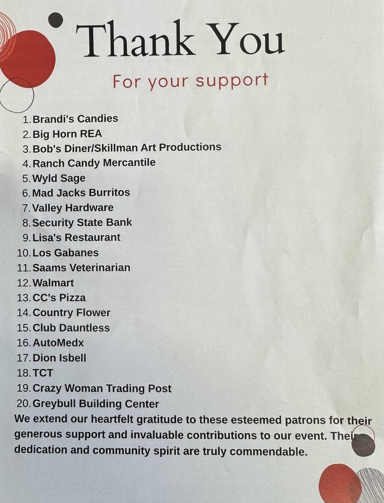 Thank You Sponsors!
