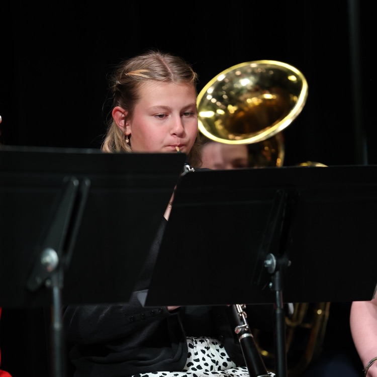 Brynn playing the Oboe  
