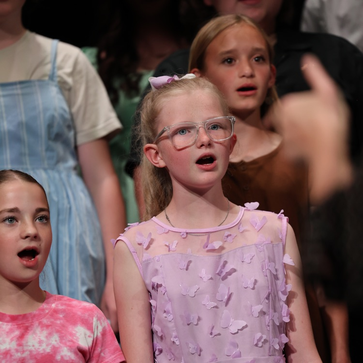The choir sang beautifully  