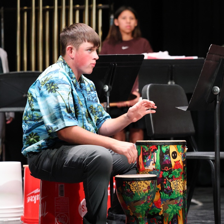 Sawyer on the drums.  