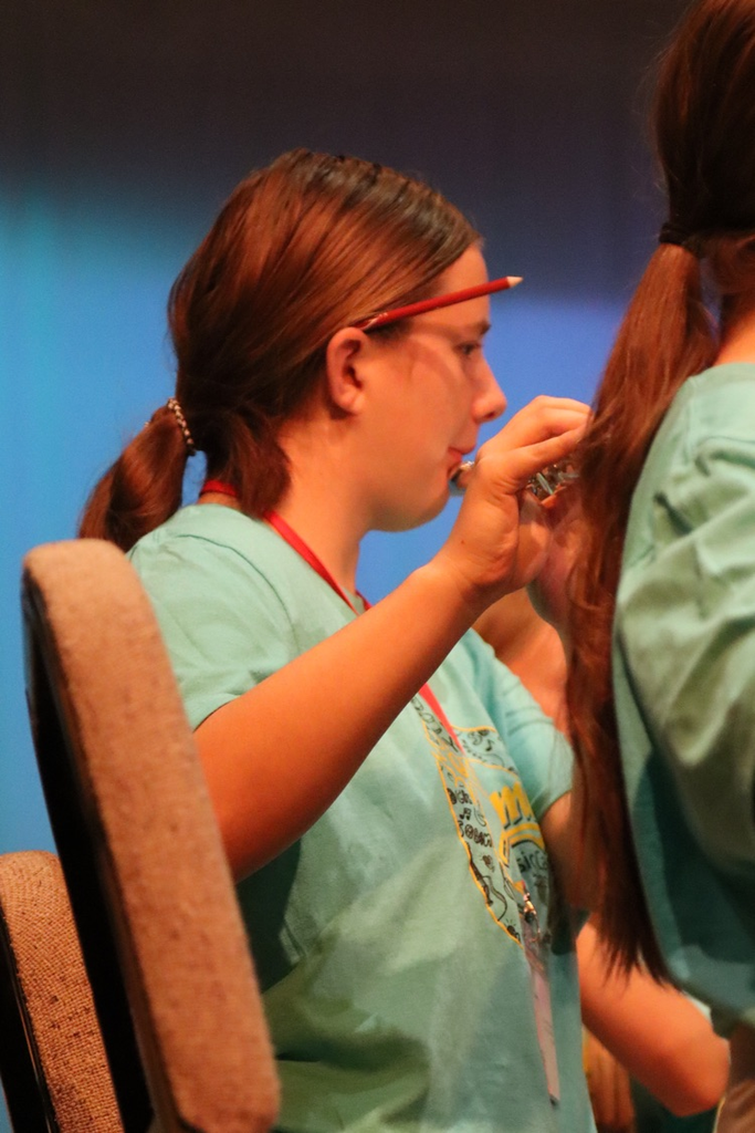 Kelsey playing her flute in the final concert.  