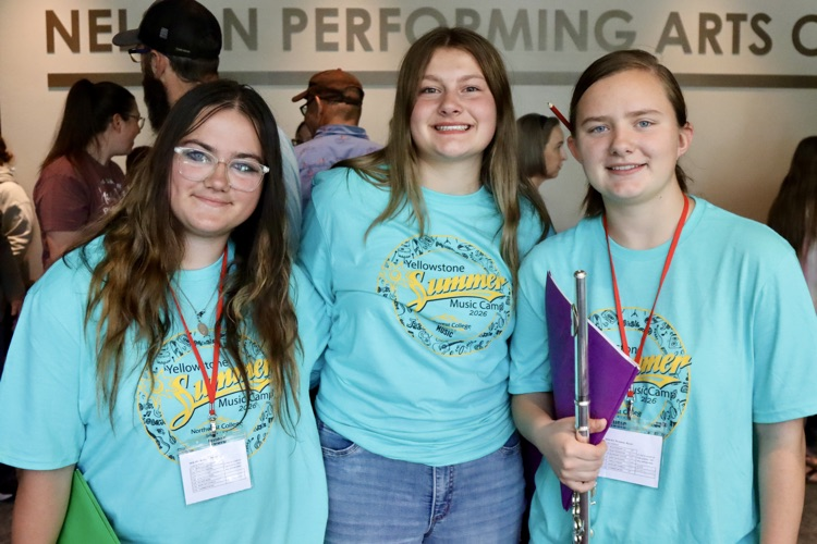 These three girls had an incredible week at band camp.  