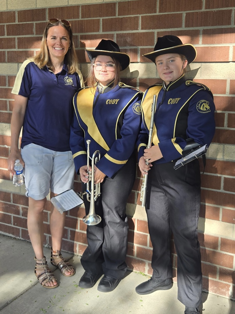 Mrs. Asay was an awesome support for our band members at the parade.  