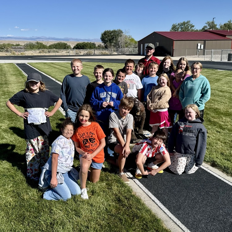 Our 6th grade students with Game and Fish  