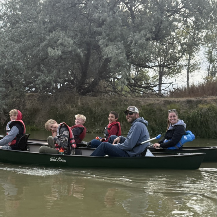 canoeing with friends 