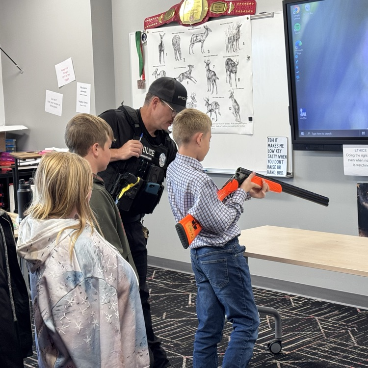 One on one help from our wonderful Basin Police Department  
