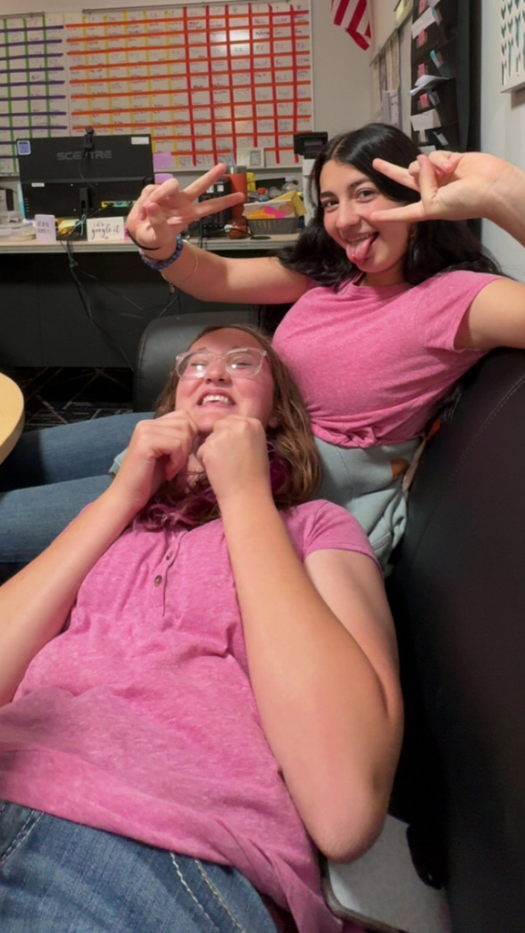 Pretty in pink.  