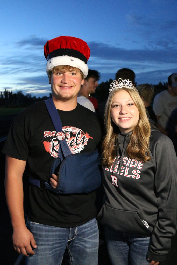 Homecoming King Zack and Homecoming Queen Brinley  