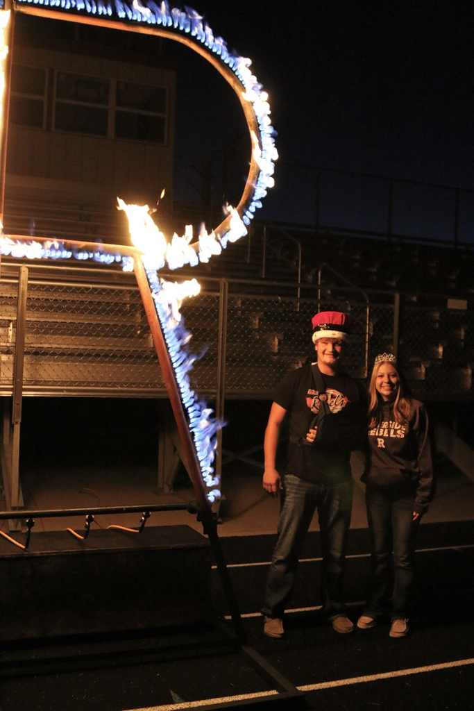 The king and queen with the new “R”.  