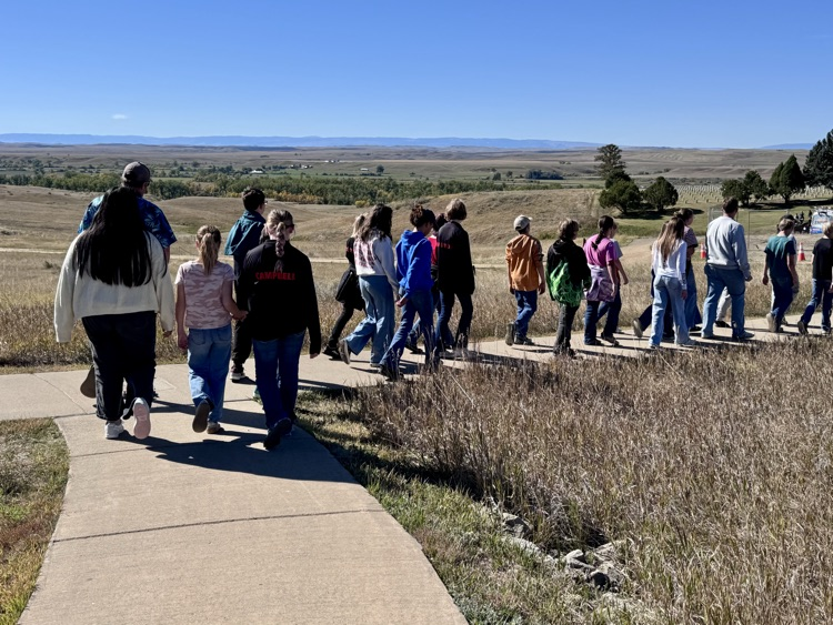 Walking the path to see the direction that some of the battle unfolded.  