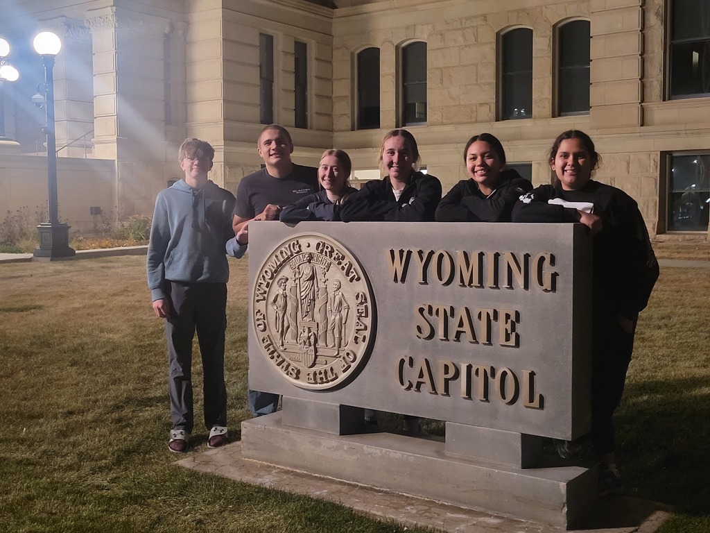 Student Council Members at state capitol
