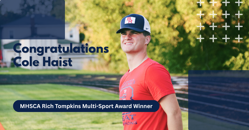 Congratulations Cole Haist - MHSCA Rich Tompkins Multi-Sport Award Winner - picture of Cole Haist