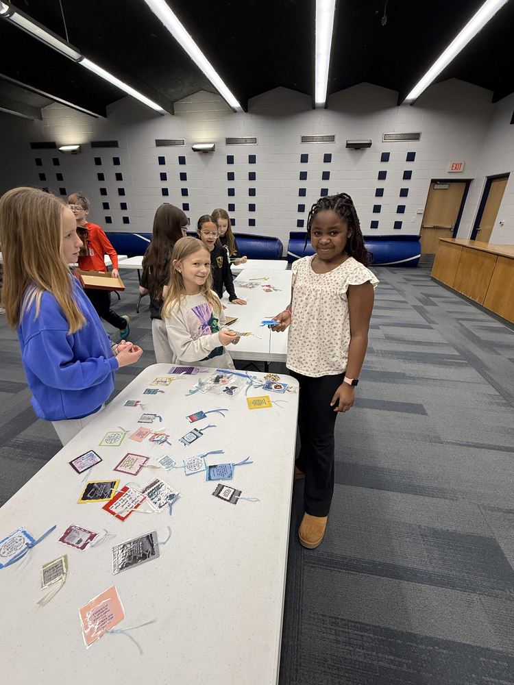 Students at the Trade Fair