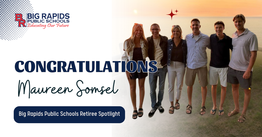 BRPS Logo - Congratulations Maureen Somsel - Big Rapids Public Schools Retiree Spotlight