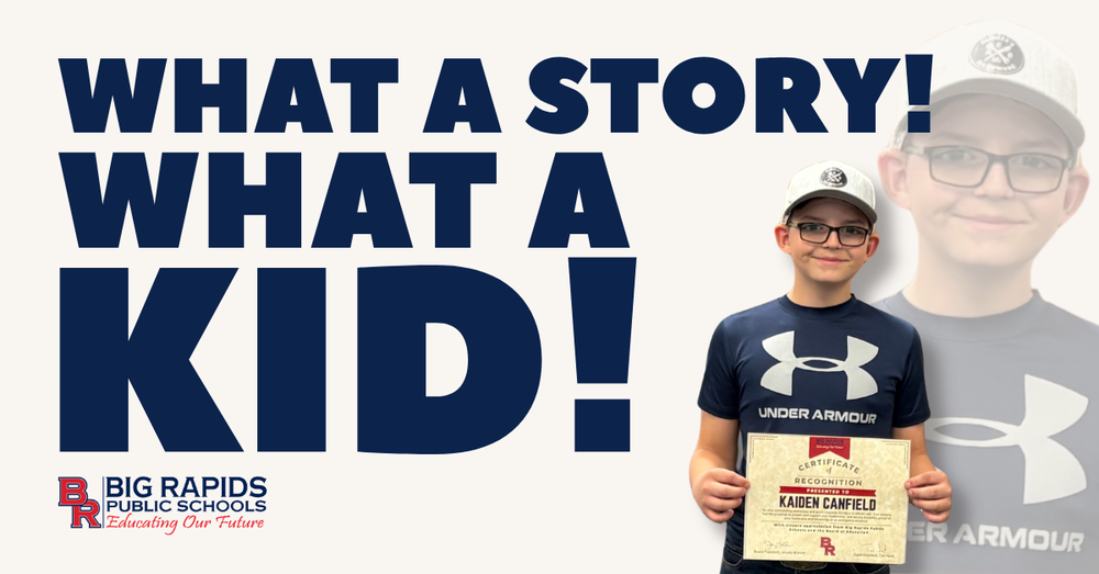 What a Story!  What a Kid!  Honoring Kaiden Canfield for his heroic actions at BR Middle School
