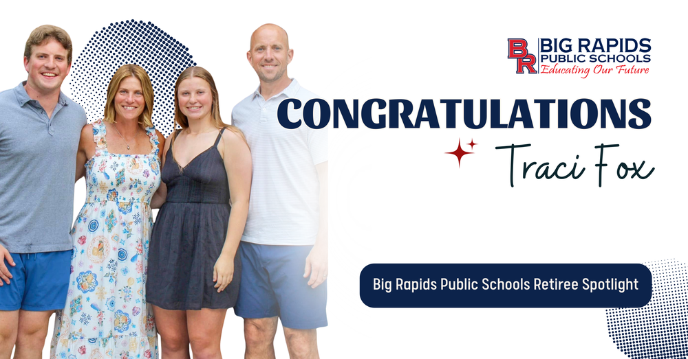 BRPS Logo - Congratulations Traci Fox - Big Rapids Public Schools Retiree Spotlight