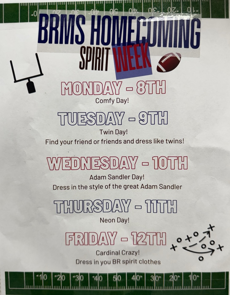 spirit day schedule