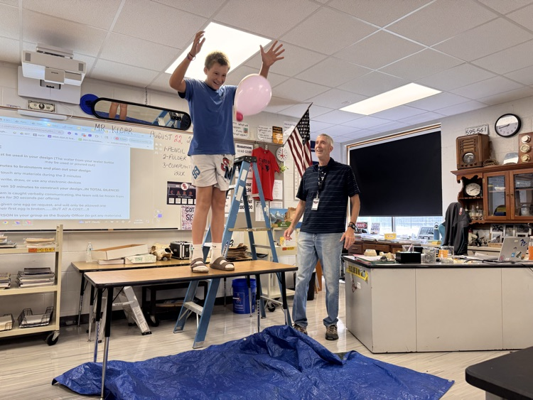 student in class
