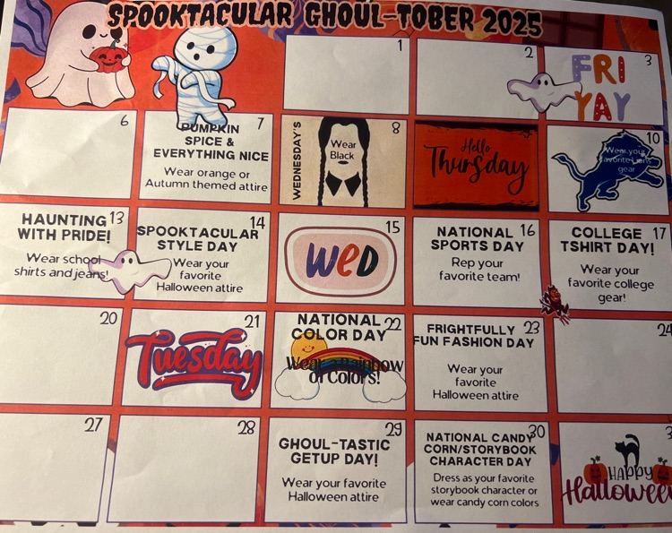 Oct calendar