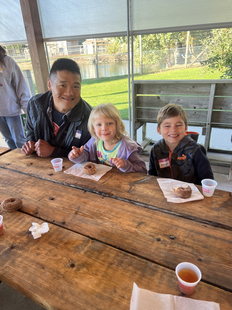 students eating