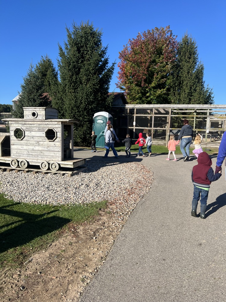 students at farm