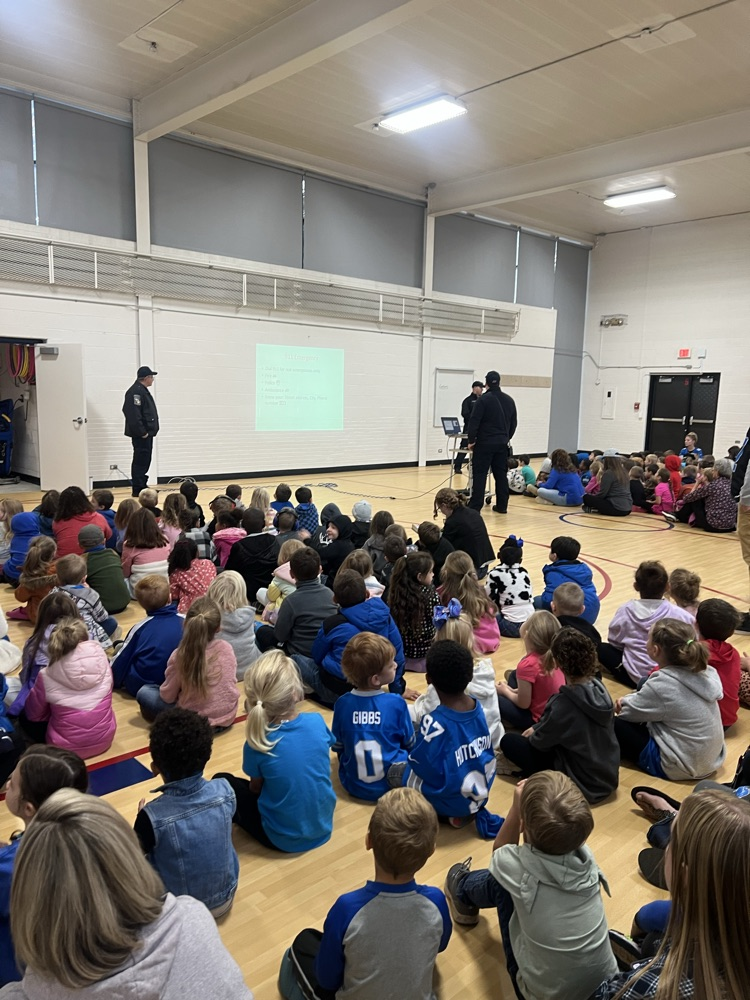 firemen talking to students