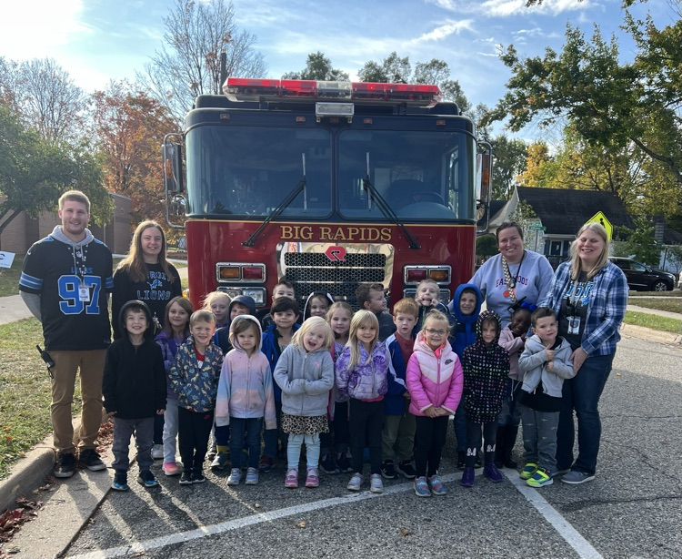 students with truck