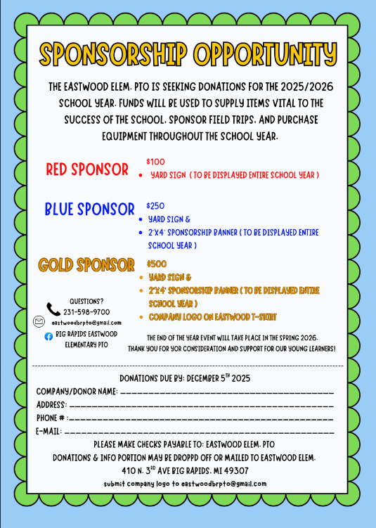 sponsorship flier