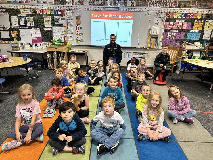 Officer Torres with class