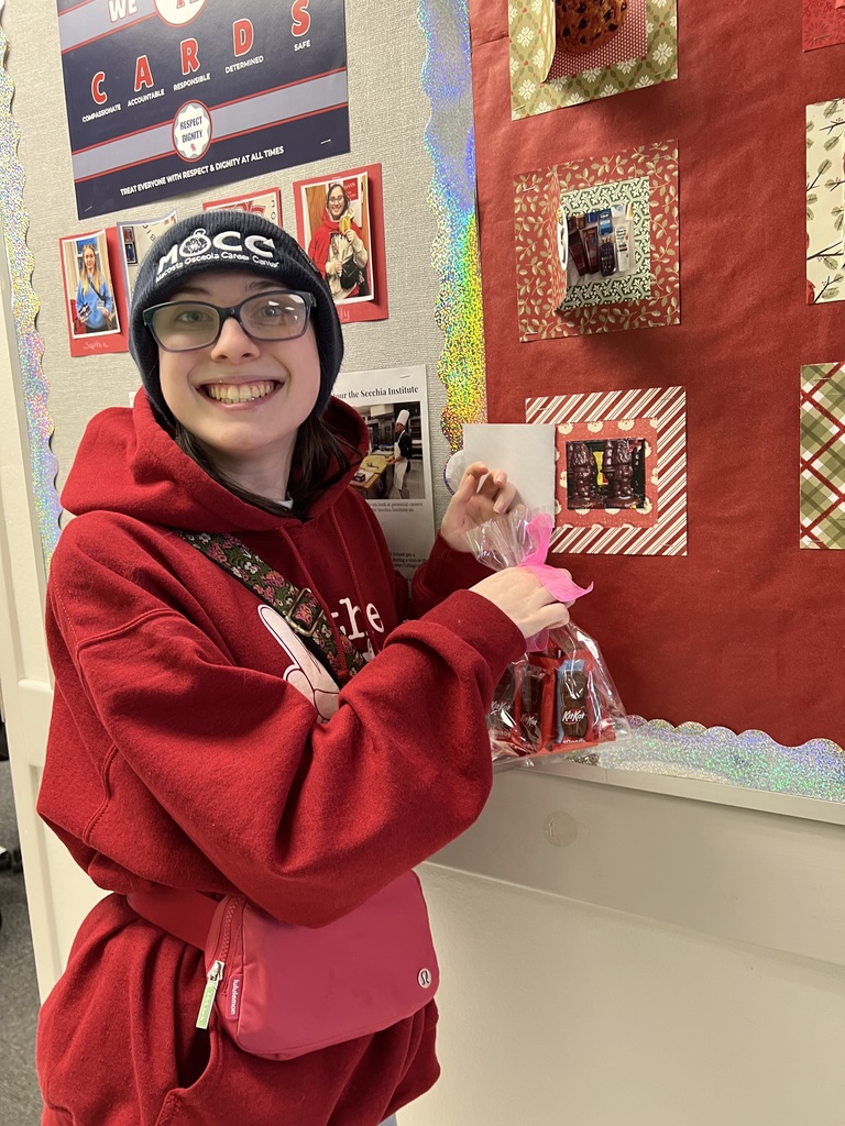 Ally and her Santas!