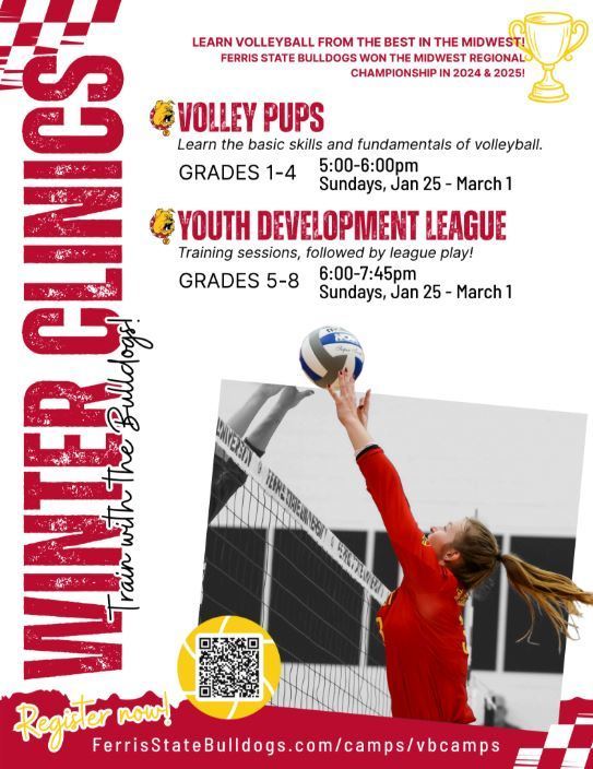 Winter Youth Volleyball Clinics