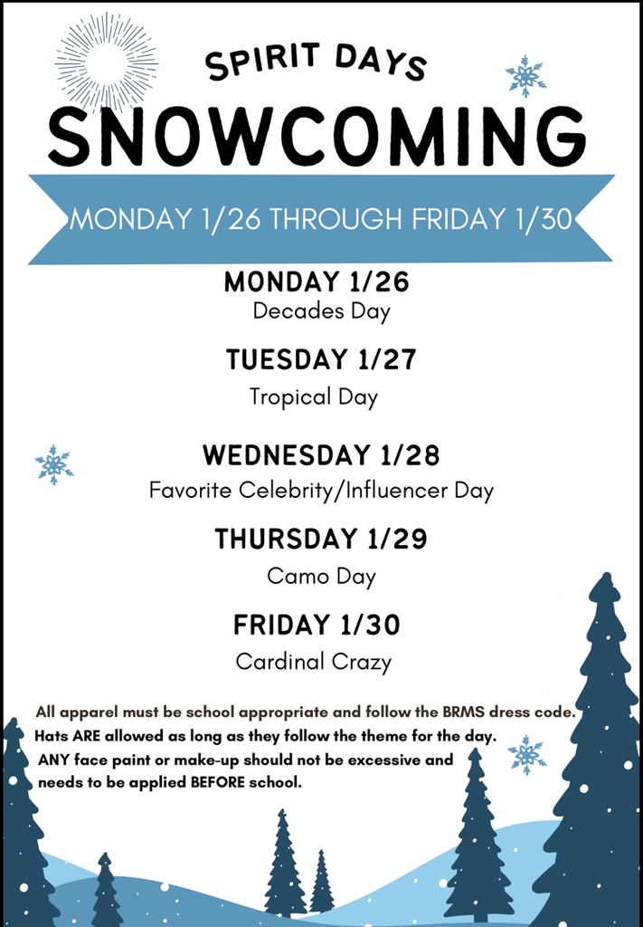 Snowcoming spirit days