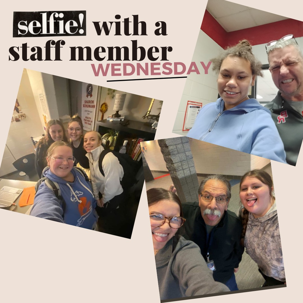 wednesday selfie with a staff