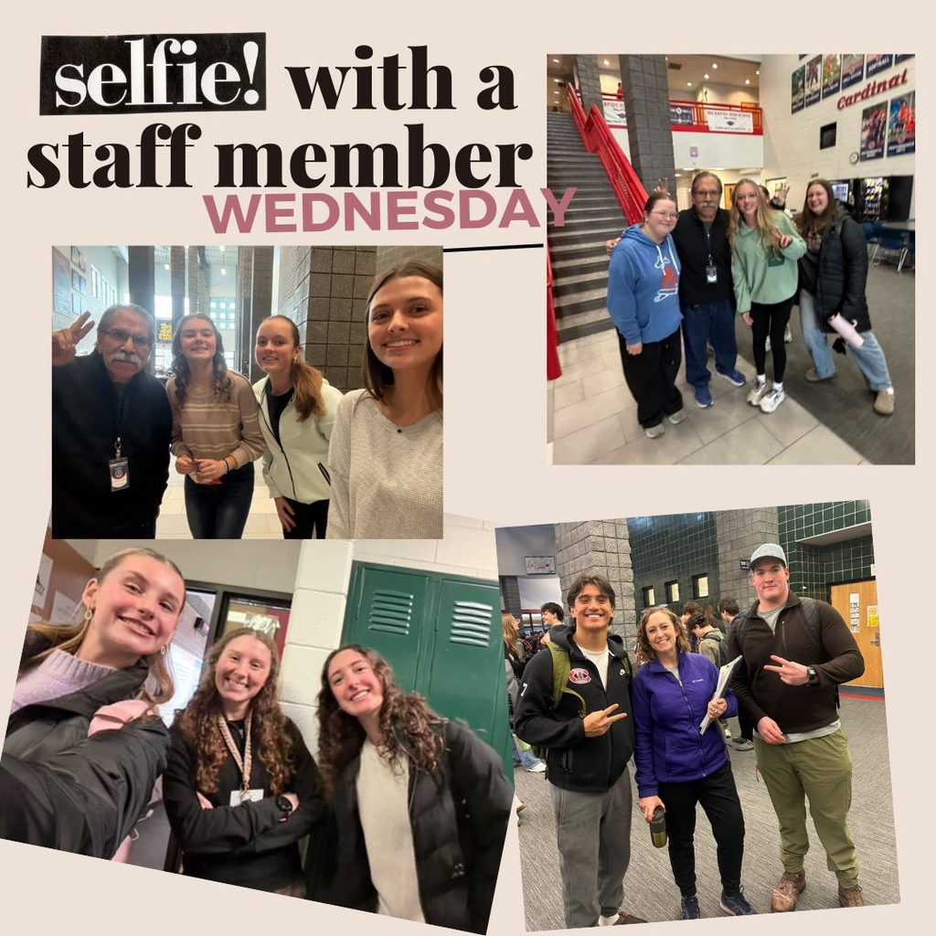 wednesday selfie with a staff